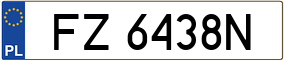 Trailer License Plate